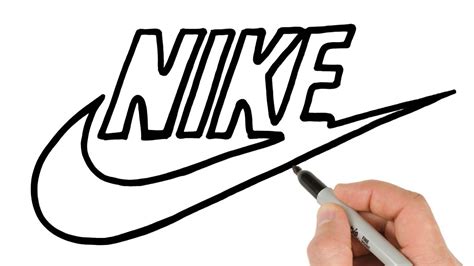 nike teken tekenen|nike logo outline.